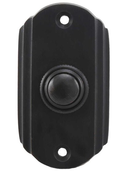 Streamline Deco Doorbell Button in Oil-Rubbed Bronze.